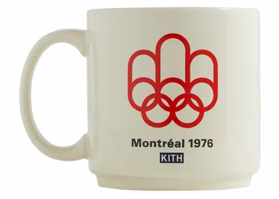 Pre-owned Kith Olympics Heritage Montreal Mug In Sandrift