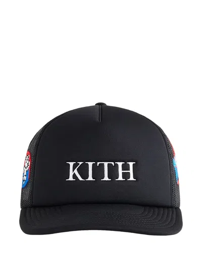 Kith Olympics Heritage Poly Foam Nolan Baseball Cap In Black