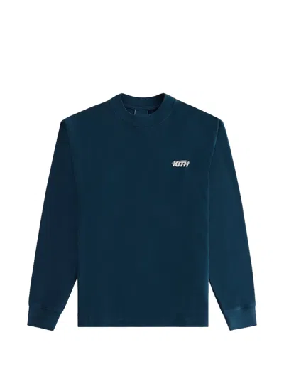 Kith Orbit Sonoma Long-sleeve Sweatshirt In Blue