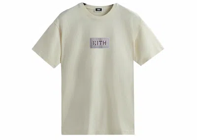 Pre-owned Kith Ornamental Hebrew Tee Shirt In Sandrift