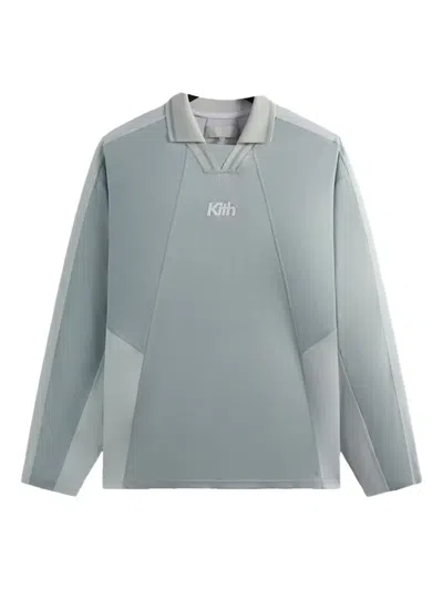 Kith Otto Long-sleeve Panelled T-shirt In Gray