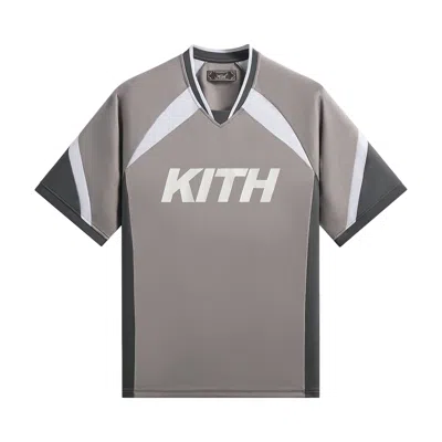 Pre-owned Kith Otto Mesh Chase Ii Jersey 'argon' | Grey | Men's Size Xxl In Gray