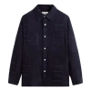 Kith Overdyed Patchwork Jaydin Buttondown 'ink' In Blue