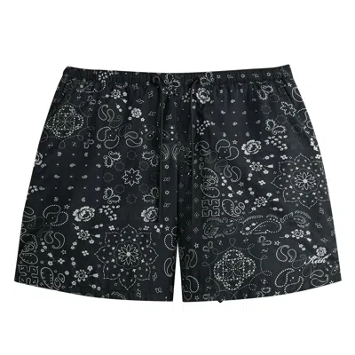 Pre-owned Kith Paisley Collins Swim Short 'black' | Men's Size Xs