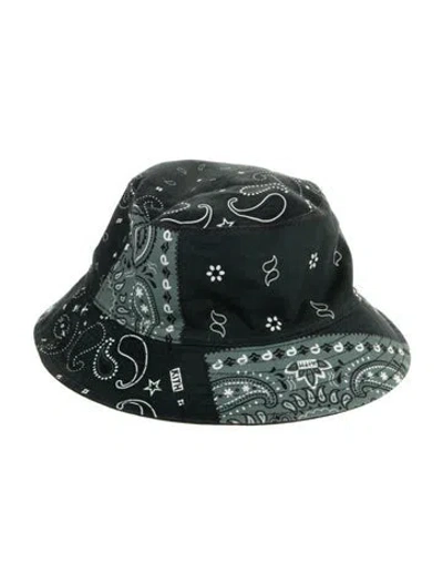 Pre-owned Kith Paisley Print Bucket Hat In Green