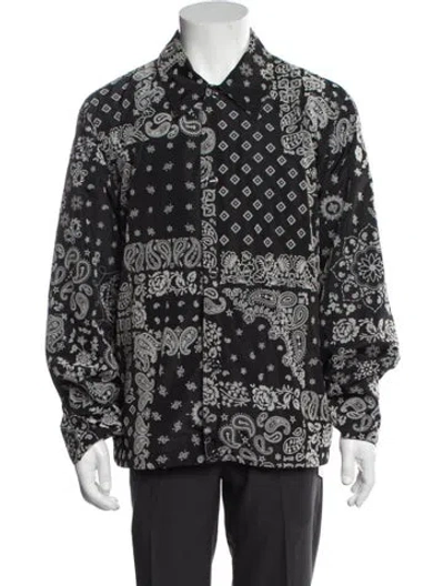 Pre-owned Kith Paisley Print Jacket In Blue