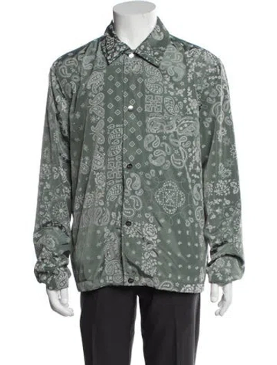 Pre-owned Kith Paisley Print Jacket In Blue