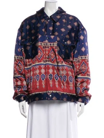 Pre-owned Kith Paisley Print Jacket In Multi