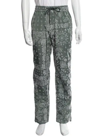 Pre-owned Kith Paisley Print Joggers In Blue