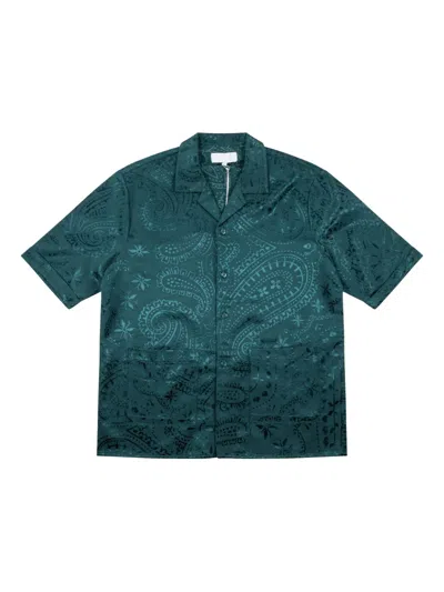 Kith Paisley-print Shirt In Green