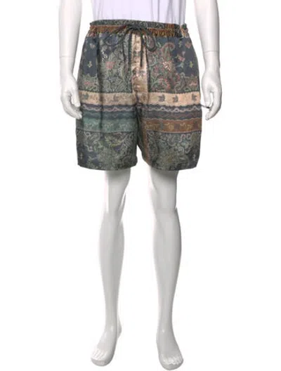 Pre-owned Kith Paisley Print Shorts In Neutrals