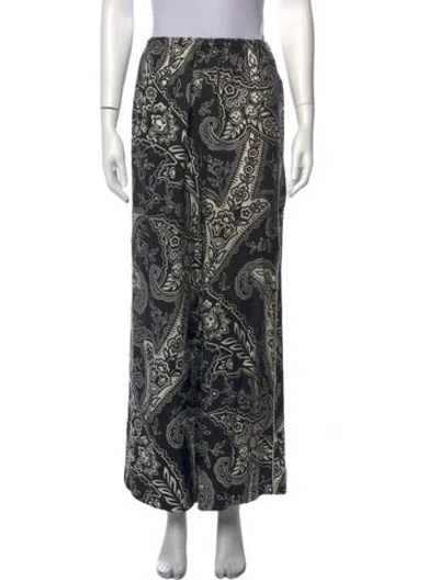 Pre-owned Kith Paisley Print Wide Leg Pants In Multicolor