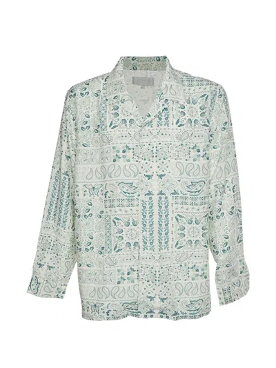 Pre-owned Kith Paisley-print Long-sleeve Shirt In Neutral