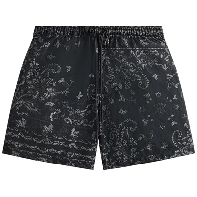 Pre-owned Kith Panelled Bandana Ashton Swim Short 'black' | Men's Size L