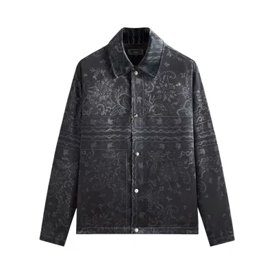 Pre-owned Kith Panelled Bandana Long-sleeve Coaches Jacket 'black' | Men's Size L