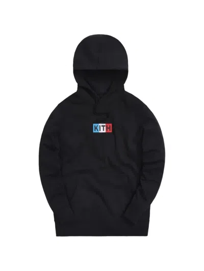 Kith Paris Classic Logo-patch Hoodie In Black