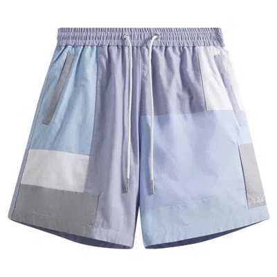 Pre-owned Kith Patchwork Oxford Hardaway Short 'prestige' | Multi-color | Men's Size Xl