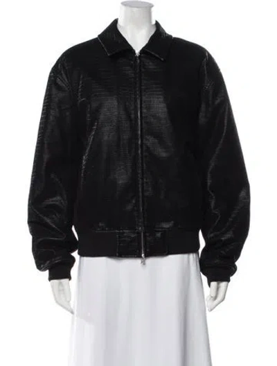 Pre-owned Kith Patterned Bomber Jacket In Black