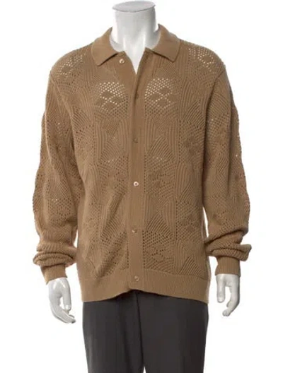 Pre-owned Kith Patterned Collar Cardigan In Neutrals
