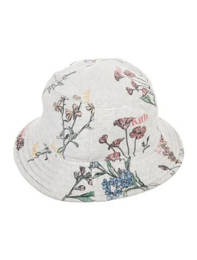 Pre-owned Kith Patterned Cotton Bucket Hat In Gray
