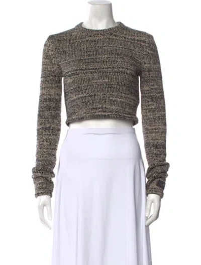 Pre-owned Kith Patterned Crew Neck Sweater W/ Tags In Black