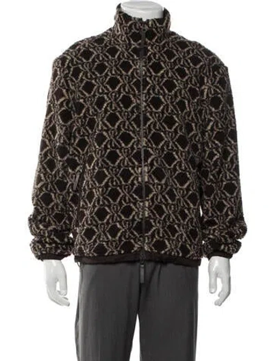 Pre-owned Kith Patterned Jacket In Brown