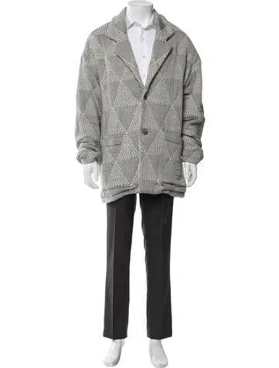 Pre-owned Kith Patterned Jacket In Gray