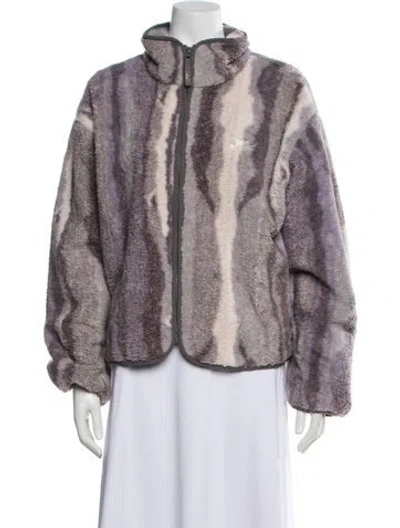 Pre-owned Kith Patterned Jacket In Purple