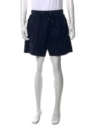 Pre-owned Kith Patterned Jogger Shorts In Blue