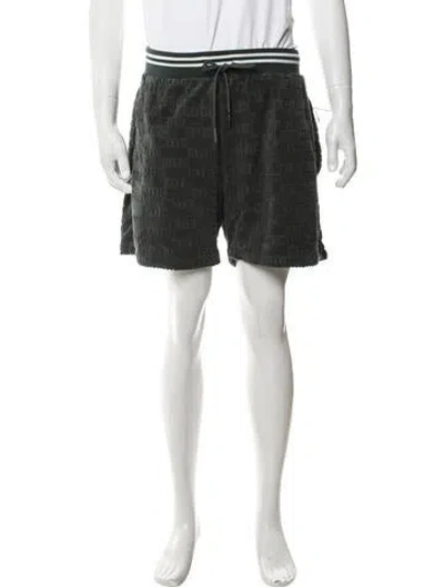 Pre-owned Kith Patterned Jogger Shorts In Green