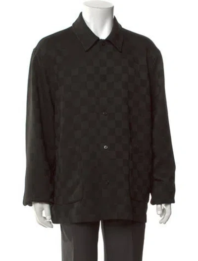 Pre-owned Kith Patterned Long Sleeve Shirt In Black