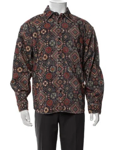 Pre-owned Kith Patterned Long Sleeve Shirt In Multicolor