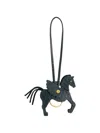 Kith Pegasus Leather Key Holder In Black