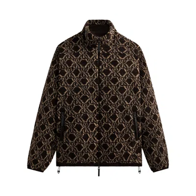 Pre-owned Kith Pinehurst Sherpa Full Zip 'kindling' | Brown | Men's Size S