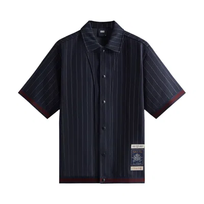 Pre-owned Kith Pinstripe Woodpoint Shooting Shirt 'nocturnal' | Multi-color | Men's Size S