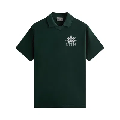 Pre-owned Kith Pique Short Sleeve Tap In Polo 'stadium' | Green | Men's Size Xl