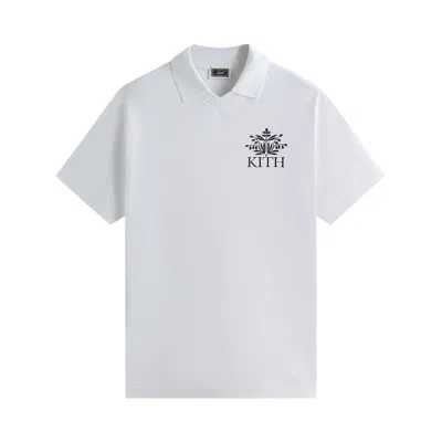 Pre-owned Kith Pique Short Sleeve Tap In Polo 'white' | Men's Size S