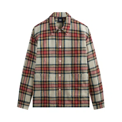 Pre-owned Kith Plaid Boxy Collared Overshirt 'fame' | Multi-color | Men's Size M