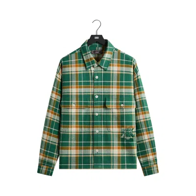 Pre-owned Kith Plaid Henson Buttondown Shirt 'alpine' | Green | Men's Size Xl