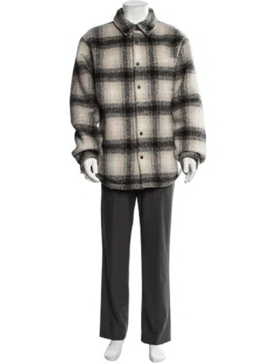 Pre-owned Kith Plaid Print Jacket In Neutrals