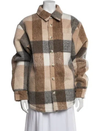 Pre-owned Kith Plaid Print Jacket W/ Tags In Multi
