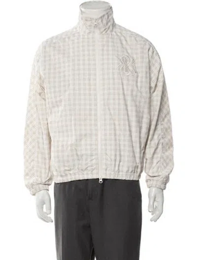 Pre-owned Kith Plaid Print Jacket W/ Tags In Neutrals