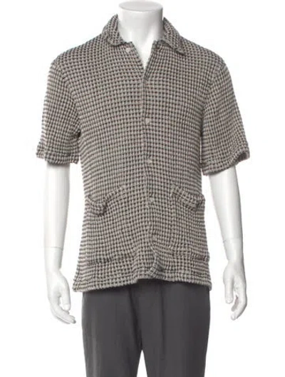 Pre-owned Kith Plaid Print Short Sleeve Shirt In Multi