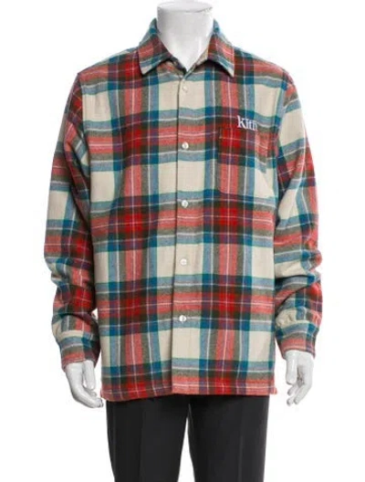 Pre-owned Kith Plaid Print Trucker Jacket In Multi