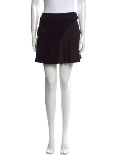 Pre-owned Kith Pleated Accents Mini Skirt In Black