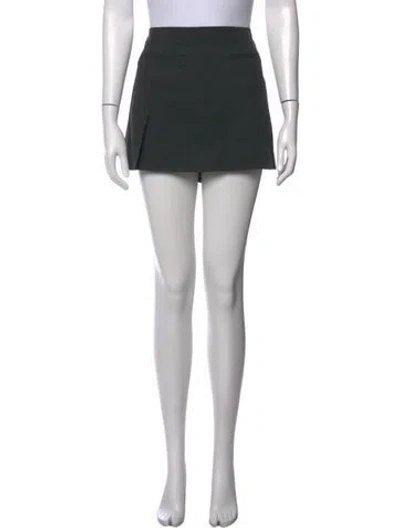 Pre-owned Kith Pleated Accents Mini Skirt In Grey