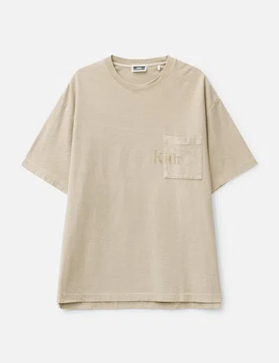 Kith Pocket T-shirt In Brown