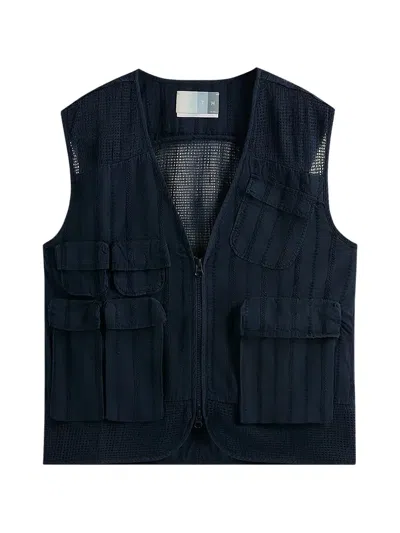Kith Pockets River Vest In Blue
