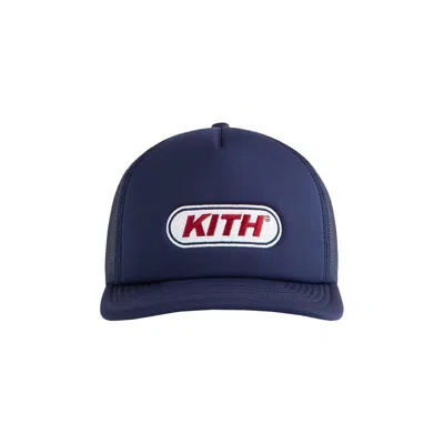 Pre-owned Kith Poly Foam Nolan Trucker Hat 'nocturnal' | Black | Men's Size Onesize