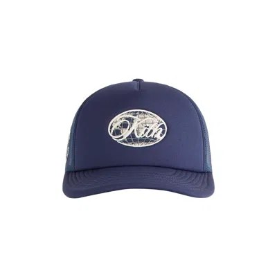 Pre-owned Kith Poly Foam Nolan Trucker Hat 'nocturnal' | Black | Men's Size Onesize